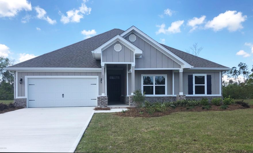 This lovely 3 bedroom 2 bath home has a split floorplan and a walk-in closet in the master bedroom that will blow you away. Treyed ceilings in the master bedroom and family, granite countertops, and color-tone cabinets give this home a custom look. The covered back porch that overlooks protected green space is the perfect place to relax.