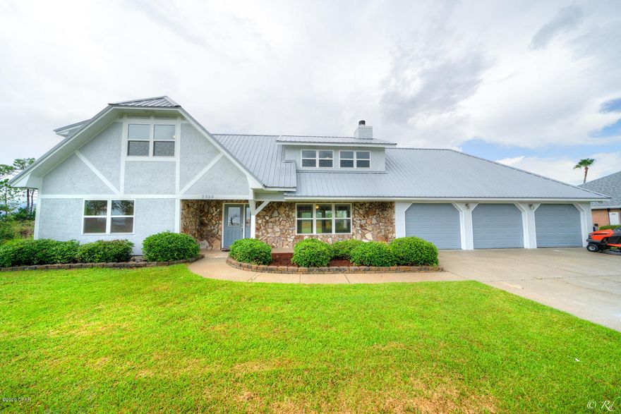 'CURRENTLY UNDER CONTRACT, SELLER ACCEPTING BACKUP OFFERS -- GREAT LOCATION! FANTASTIC BAY VIEWS, THREE CAR GARAGE WITH THREE SEPARATE GARAGE DOORS, LARGE LOT. THIS FABULOUS FOUR BEDROOM 2.5 BATH HOME IS JUST MINUTES FROM TYNDALL AIR FORCE BASE. LOW MAINTENANCE METAL ROOF FOR YEARS OF WORRY FREE ENJOYMENT - LARGE FENCED IN BACK YARD WITH PLENTY OF ROOM FOR A POOL. DON'T MISS THIS WELL PRICED, LARGE HOME. MAKE AN APPOINTMENT FOR A PRIVATE SHOWING.