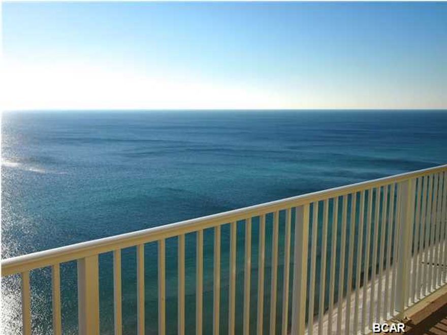 This non-rental condo is the very essence of a Penthouse Condo. You'll be hard pressed to find another in Panama City Beach that compares. Ocean Reef 2308 includes, not one, but two assigned parking spaces and is located on the top-floor penthouse level. Beautiful gulf-front views are provided in the living areas and master bedroom which adjoins the over-sized balcony. The custom decor, 10 foot ceilings, and 8 foot interior doors create a spacious and elegant living environment. The upgrades are almost too many to list. Custom, beautiful, hardwood floors flow throughout the living areas. Custom cabinetry is found in the kitchen and baths. The kitchen includes upgraded Whirlpool stainless appliances. A beautiful chandelier lights the dining room. The furnishings are upscale and in