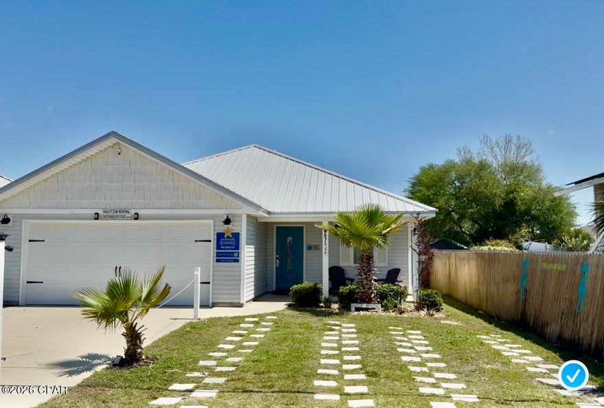 Pro Pics coming tomorrow!

Built in 2017 and located just 3 blocks from the sugar-white sands of Beach Access 12, this 3 bedroom, 2 bath beach home offers the ideal blend of comfort, convenience, and coastal  lifestyle. 

Just mere moments walking or golf cart  with ease to the beach and Safari Boat Ramp, this location is perfect for those who love life on the water.

The owner has meticulously maintained this property inside and out, creating a move-in-ready opportunity for the next owner. Inside, you'll find a functional floor plan with comfortable living spaces, and the home can be sold furnished if desired for added convenience.

Step outside to enjoy a large, very private fenced backyard featuring a pergola--perfect for relaxing after a beach day, entertaining guests, or enjoying quiet evenings outdoors.

The double garage provides ideal space for a boat, golf cart, beach gear, or extra storage, while the oversized parking area is large enough to accommodate up to eight vehicles with ease. Best of all, this home has no HOA fees.

Whether you're searching for a full-time residence, second home, or investment property with rental flexibility, this owner-used property has also utilized short-term rentals to help offset expenses. A well-kept beach home with privacy, parking, and prime location this close to the Gulf is a rare find.