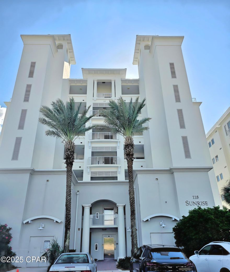 Experience the perfect blend of luxury and coastal charm at Sunrise and Sunset Condominiums. Overlooking the tranquil shores of Lake Carillon and the sparkling Gulf of Mexico, this spacious first-floor residence offers a thoughtfully designed floor plan with stylish upgrades, premium appliances, and high-end finishes throughout.

Whether you're searching for a serene private retreat, a strong rental investment, or a full-time residence, this condo delivers. Enjoy the ease of covered porches ideal for entertaining or simply unwinding while taking in the views.

As part of the sought-after Carillon Beach community, you'll have access to an exceptional collection of amenities, including nearly a mile of pristine sugar-white sand beaches, four pools, tennis courts, a basketball court, playgrounds, and more. Conveniently located just minutes from Northwest Florida Beaches International Airport, Pier Park, and the Frank Brown Park & Aquatic Center, this property provides unmatched access to everything the Emerald Coast has to offer.