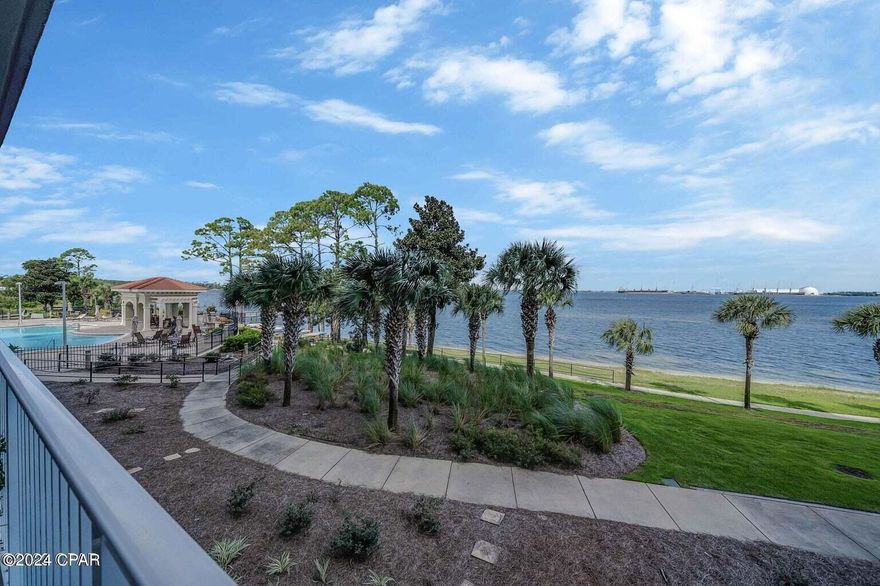 For Lease - Welcome to the beautiful Magnolia Bay Club. This stunning complex offers everything you could want from resort-style living without the hassle of short-term neighbors. Enjoy your view of St. Andrews Bay and the oversized bayfront pool right from your own balcony. This unit has two large master bedrooms with a third bedroom for home office, and three bathrooms. The primary master bedroom has beautiful bay views. The master bath has double vanities, walk-in shower, and Jacuzzi tub. The open floor plan and high ceilings maximize the space and view. Perfect for entertaining a family or long-term guest. Kitchen has stainless appliances and breakfast bar overlooking the dining and living room. Laundry room with washer/dryer hookups. Magnolia Bay Club has all of the amenities you could ask for!

Explore the patio area under the pergola, along with grilling stations, a fishing dock, and marine equipment such as paddle boards, paddle boats, and kayaks, in addition to two playgrounds, a billiard room, and two locker rooms for your convenience. Magnolia Bay offers plenty of covered and uncovered parking and extra storage.
*No pets allowed.