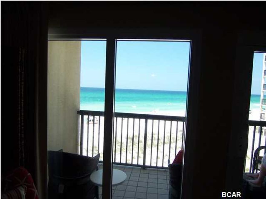 This beautifully 3Rd Floor furnished direct Gulf Front condo in the gated community of Carillon Beach/Pinnacle. ''Air and hot water in qt fees'' Port is a beach lovers dream and a boaters delight. Pinnacle Port situated on a 25+acre site with the Gulf of Mexico on one side and Lake Powell on the other, all nestled in the gated and popular Carillon Beach Beautiful views of the Gulf from Living Rm.and Master Bedroom. Tiled throughout living area,carpet in bedrooms. You will love the kitchen with all ''New Stainless Appliances''! New large stack washer/Dryer! .