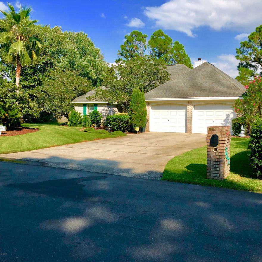 'CURRENTLY UNDER CONTRACT, SELLER ACCEPTING BACKUP OFFERS' WONDERFUL BRICK w/POOL RIGHT ON THE 18TH HOLE OF COLONY CLUB GOLF COURSE! This well cared for home has Aluminum Storm Shutters, & Enclosed Gunite Pool/Patio.  New Roof in 2010 has 30 yr Architectural shingles. The Grand Foyer has high ceilings and walks you into the Spacious tiled Living area w lots of windows. Enjoy your meals in the Formal Dining Room or in the Eat-In Kitchen which overlooks the Pool and Golf Course. The updated tiled Kitchen has all Stainless appliances, New Dishwasher, Granite countertops & Breakfast bar. Master Bdrm has trey ceiling,  private door to pool & carpet inset in tile. Master Bath has Split vanities, jetted tub, sep shower-remodeled in 2018. Lush Landscaping, Koi Pond. Measurements appx pls verify Smoke Free home! 2nd Bedroom has a walk-in closet with double doors and is carpeted, and the 3rd Bedroom also has a walk-in closet along with a spectacular custom built solid wood wall to wall desk/entertainment unit which is outside of the 10x11 measured floor space. 3rd Bedroom is tiled.  Beautiful landscaping provides great curb appeal and lots of privacy on both sides, Sprinkler system is on a private well, Pool pump was replaced in 2014 and the Yard building is 15x9 w lawnmower ramp!  Pool is a chlorine pool.  Koi pond needs new tenants so bring your fish!
