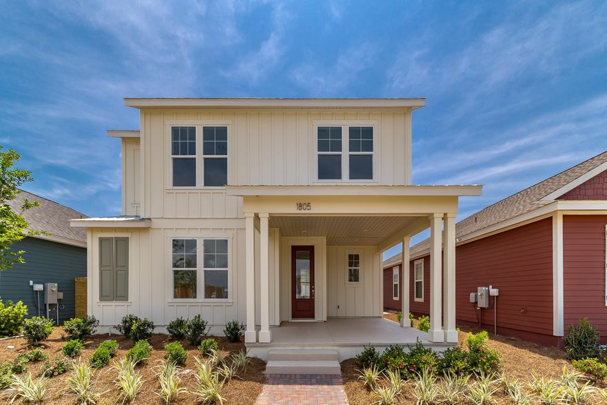 MOVE-IN READY! Beautiful new Captiva plan built by Samuel Taylor Homes in SweetBay has 4 BR plus study! Entertain inside and out with the open floor plan and large covered rear lanai and front porch. The island kitchen has a butler's pantry area, large walk-in pantry, quartz countertops, subway tile backsplash highlighted by under-cabinet lighting and stainless appliances including a gas range! The huge master retreat features a tray ceiling, walk-in closet, dual quartz vanities, and large walk-in tile-to-ceiling shower with frameless glass. Luxury finishes include craftsman trim package, 8' tall doors throughout, gorgeous plank flooring downstairs and wood stair treads. New home buyers even get Priority Access to University Academy, Florida's #1 K-8 school!