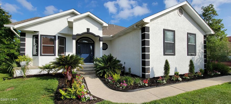 ALL OFFERS MUST BE SUBMITTED BY 5PM ON 05/31/21. Be sure to view the Matterport in the tour section. Don't miss out on the opportunity to own this beautiful home with a modern industrial beach interior. Enjoy the view of the bay (Goose Bay) from the media room,  sunroom, master bedroom and bath. The master bedroom and laundry are on the main floor. Master bath features a walk in shower with separate garden tub, pocket doors and concrete counter. This home features a media room with projector and screen ready for movie night (power sofa may convey with property with an acceptable offer), central vacuum, concrete counters, stainless steel appliances, fireplace, amazing laundry room with built in dog kennel, built in bunk beds with storage, a brand new Trex deck to enjoy the sunsets on the bay. Freshly painted interior to include the very user friendly concrete floors. Love to cook? Grow your favorite herbs in the green house window over the kitchen sink. Hurry and call today!