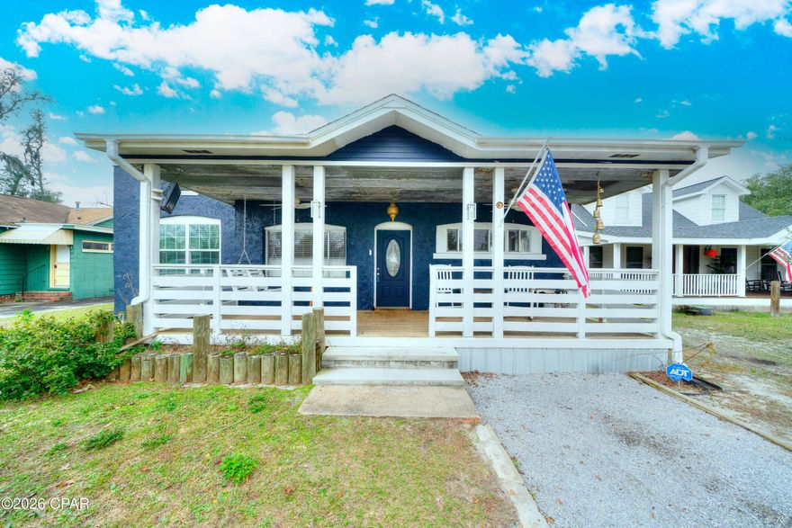 Located in the heart of Panama City's historic Cove neighborhood, this 4-bedroom, 2-bath home offers 1,900 square feet of functional living space with character you don't find in newer construction. Inside, you'll find surprisingly tall ceilings, along with a large, open living, kitchen, and dining area that creates a comfortable flow for everyday living and entertaining. 

The oversized laundry room provides extra storage and flexibility rarely found in homes of this era. Out back, the expansive yard offers endless possibilities; whether you envision a garden, outdoor entertaining space, or future expansion.

An easement provides convenient rear access to covered parking and a large shop, offering incredible potential for a workshop, storage, hobby space, or creative conversion. This setup is ideal for those needing extra space without sacrificing yard size.

Situated just minutes from Downtown Panama City, St. Andrews, local marinas, shopping, dining, parks, schools, and medical facilities, this home combines historic charm with everyday convenience. A rare opportunity in one of Panama City's most established neighborhoods.