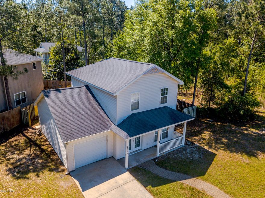 Charming House, Beautifully Kept & Well Maintained, awaiting your personal touch. Largest Lot in the neighborhood, on the cul-de-sac. Fenced on All Sides, Privacy fenced back yard, plenty of room for entertaining. Move in ready, Immediate occupancy! All 3 Bedrooms are located upstairs with 2 Bathrooms, Downstairs is the Large Living Area, Kitchen & Dining, Laundry and 1/2 Bath. This home has a Garage! Tons of Storage throughout. Fiber Optic Internet Installed throughout the House. Seller's will pay for a Home Warranty! New Playground coming to the area soon! Centrally Located, 20 minutes to TAFB or the Hathaway Bridge. Currently USDA Qualified Area.