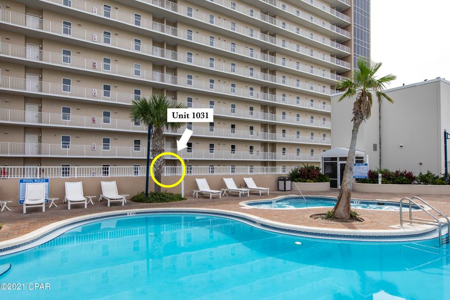 This spacious Laketown Wharf 2BR-2BA Condo with bunk room is turnkey and vacation rental ready and easily sleeps 8. Recently renovated including new Luxury Vinyl plank flooring, new AC & hot water heater and a spacious kitchen with granite counter tops.  This unit has a gulf view from front door of condo and lakeview from living room and master bedroom.  Located on 10th floor just steps away from rooftop family pool. Amenities including 5 pools, 2 hot tubs, putting green, large fitness room overlooking the Gulf, light show nightly at 8pm. Three great Restaurants downstairs with live music!! It's within walking distance to shopping and Restaurants. 3 Public Beach accesses directly across the street. All measurements to be verified.