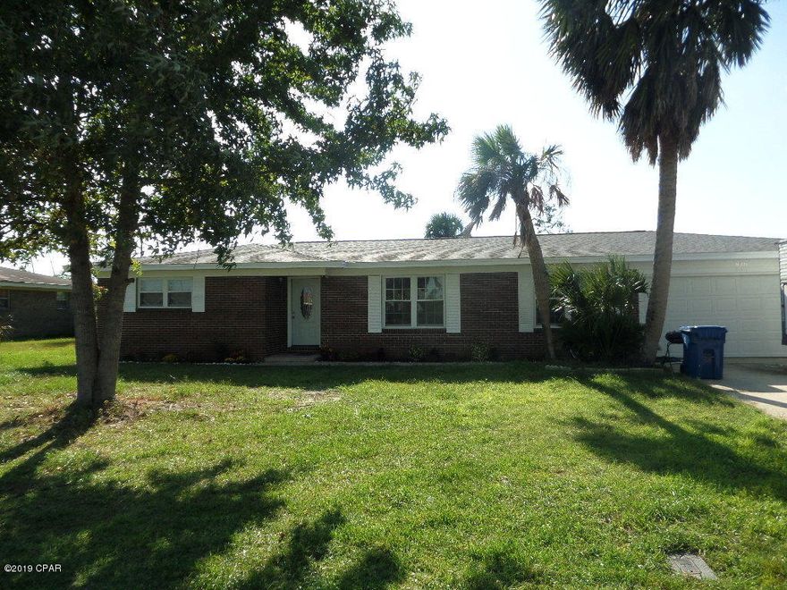 Spacious 3 bedroom, 2 bath brick home with garage. Fresh Paint, new wood-look plank flooring, new appliances, fixtures and much more.  Convenient to Tyndall AFB, shopping, schools, restaurants.