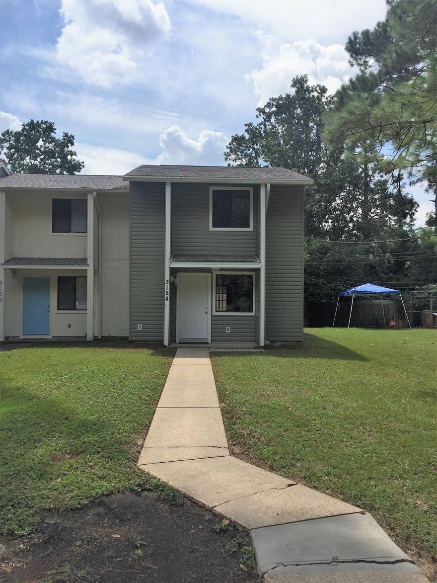 If you are looking for a townhouse, end unit, in good condition and ready to go...this is your property! First floor is a living/dining area, a nice kitchen area with a breakfast bar. 1/2 bath and storage closet. There is a very nice enclosed utility room with backdoor leading to the privacy fenced backyard.  Backyard great entertaining space with 22' wide decking for table chairs grill, low maintenance yard with gravel & stepping stones, etc. The 2nd floor includes 2 bedrooms, 1 bedroom adjoins the bathroom; same bathroom has hallway access. Vinyl siding, soffits and eaves. The roof is a 25 year architectural shingle installed 2007.  Call today for showing.