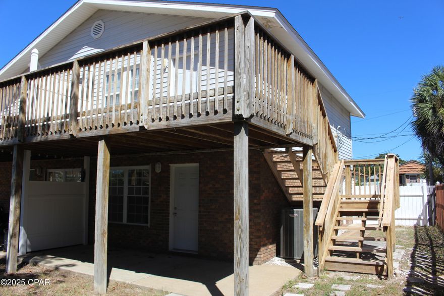 This Duplex is just a block from the Gulf of Mexico, in Laguna Beach, with public beach access #77, located about 900ft. from the front door. This Duplex is a money making property, currently the B side has long term tenants, since the A side is currently empty it could be set up for vacation rentals or your own vacation home. Each side has the kitchen with combo living/dining room, laundry room, and full bath with shower with an exit to side yard. Back porch and back yard can be accessed from living room. Upstairs each side has two bedrooms, with adequate closet space and one full bath, a linen closet at the top of stairway. Both units also have access to rear deck from Southern bedroom with exterior stairs to ground level. These units have been kept clean, and updated. These units each are 1,190 sq. ft. heated and cooled, a little over 1,500 total sq. ft. with porches and decks (per prop appraiser site). Built after 1978, both units were connected to sewer in 2018, new roof in 2023. NO HOA and in the ''X'' flood zone. If you are looking for a great investment that you can make a few touches to, to make your own, this is it.
 
Yes, both sides of duplex in Laguna Beach built after 1978, and NO HOA and in ''X'' flood zone! It has been used as a home to the owner's at one time and most recently both sides have been utilized as long term rentals. Both sides of the duplex, A & B, have identical floor plans, each with 2 bedrooms and 2 full baths. Downstairs, both have, Kitchen with combo living/dining room, laundry room, full bath with shower with exit to side yard. Back porch and back yard can be accessed from living room. Upstairs you will find 2 bedrooms with adequate closet space, 1 full bath with tub and shower combo and a linen closet at top of stairway. Both units also have access to rear deck from south bedroom with exterior stairs to ground level. These units have been kept clean, updated and owner's have performed regular maintenance. If you are looking for a great investment that you can make a few touches to, to make your own, this is it! These units are each 1,190 sq. ft heated and cooled and a little over 1,500 total sq. ft. with porches and decks (per prop appraiser site). Both units were connected to sewer in 2018, new roof in 2023.  Location is about 900 feet to beach access 77, about 1/2 mile to the Old Beach Bar and about a mile away from The Carousel market.