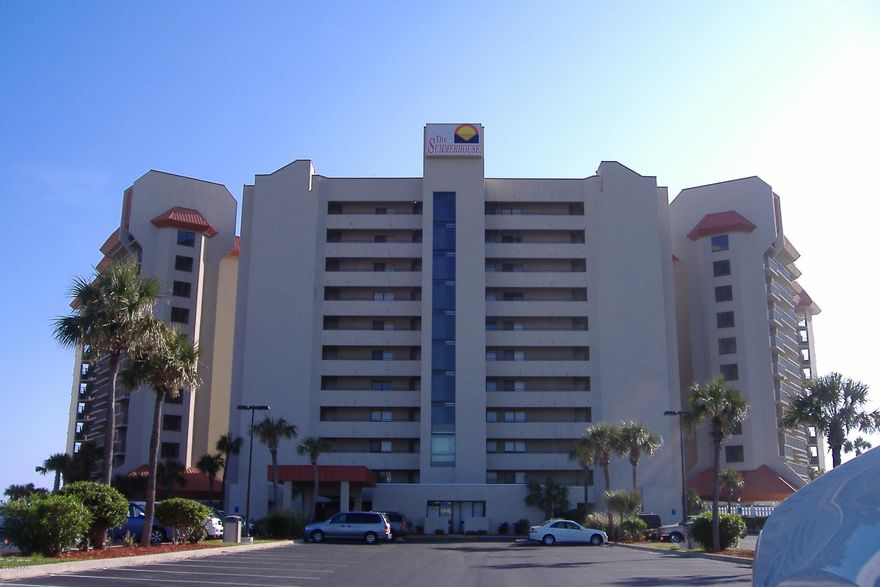 This is a beautiful 2-Bedroom, 2-Bath Gulf Front unit at Summerhouse Condo.  Professionally decorated and accented.  All the rooms in this unit except the guest bedroom all face the beach and ocean.  Watch the pelicans and dolphins both glide by, one by air and one by sea. Your balcony overlooks both pools, the hot tub, kiddie pool, and the oversized gazebo.  Sit under the gazebo to read a book, have a sandwich, or just people watch while the kids and adults enjoy the beach and pools.  This unit has an updated kitchen with new granite counters, cabinets, sink/hardware, and appliances.  This unit is a perfect height for rent optimization, not too low, not too high.  Other amenities include tennis, shuffleboard, and handball courts.  There is also an onsite rental and Homeowners office along with a game room area, and large lounge area where you can sit and chat with friends, or have parties and get togethers.  There will be additional interior photos at the end of the week when the current renters check out.