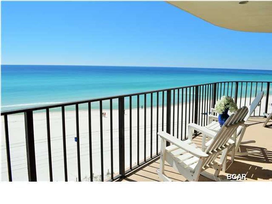 Seller offering $5,000 towards decorating allowance for buyer to use anyway buyer wants to use with acceptable offer!! This is a RENTAL MACHINE in Edgewater Resort with over 60k in 2015 and will do the same 2016! Booked solid, Buy Now and Start making Money! Spacious Gulf Front 3 Bedroom 3 Full Bath in Edgewater Tower II!  Wrap around Balcony on the West Corner for Awesome sunsets all year! Fully Furnished, Updated and Rental ready! Living Room, Dining Room and 2 of the bedrooms all open to the balcony! Master Bedroom with updated Master Bath. Double Vanity, tiled walk in shower and great closets in Master Bath. Bedroom #2 also has a private updated bath with another double vanity and also opens to the the wrap balcony! Bedroom #3 is spacious and has another full bath!Floor to Ceiling window for incredible views and the 5th floor is perfect height! Edgewater Resort is a full service , gated resort with pools, hot tubs, tennis, golf course,  Ocean's Beach side Restaurant, Bimini Bar, Starbucks, Gym, arcade, shuffleboard, and MORE!! Pier Park and Shipwreck Water Park are all just minutes away! Panama City Beach has so much to offer and Edgewater is the perfect location to enjoy all! Call for questions or your private showing.