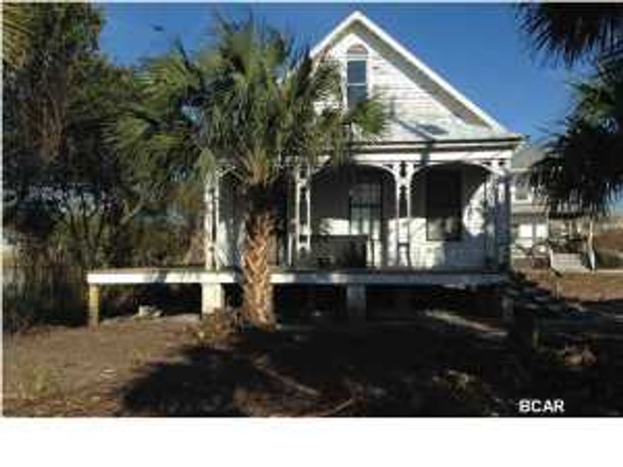 Cozy and comfortable old Florida cottage with vintage charm. This home is located across the street from Sunnyside Beach and waterfront on Riviera Lake. The home features original hardwood floors, claw foot tub, high ceilings, 3 fireplaces, and a large side deck with a dock overlooking the lake. The first floor includes a living room, dining room, kitchen, sunroom, 2 bedrooms, 2 bathrooms, a mud room, and a room that could be used as an office or den. The second floor attic space is accessed by a spacious staircase and has plenty of potential for expansion- a master suite, or bonus room with amazing views of the beach and the lake. Current owners used as a beach house and had beds in most of the rooms. House can sleep up to 10 comfortably. This home needs some work and imagination