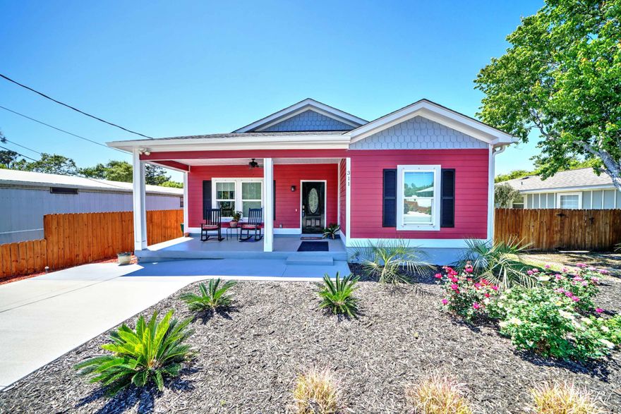 'CURRENTLY UNDER CONTRACT, SELLER ACCEPTING BACKUP OFFERS

Here is your like new BEACH HOUSE, only 1 yr. old, within feet of the beautiful beaches. Walk to the end of front beach rd. & there is your beach access. This immaculate home comes fully furnished, down to the dishes. Large open floor plan, with kitchen, LR & DR flowing thru. Master bedroom is large enough for separate sitting area. Relaxing back screened in porch, with completely fenced back yard. Landscaping is beautiful from front to back. Sit in the rocking charis on your front porch & talk to your neighbors.