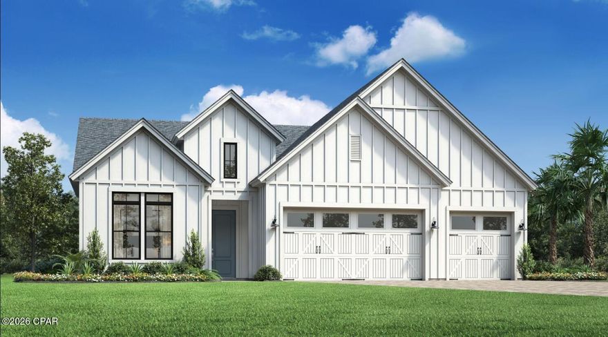 Grayton Farmhouse front elevation.