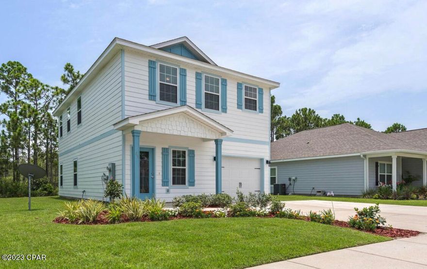 This Charming 3 Bedroom 2.5 Bath Beach Cottage is only 10 minutes to the the Beaches off Hwy 30-A and only .5 mile to the Bay. Topsail Walk is a Quaint Cul-de-sac Community of Only 24 Homes! Wood Floors, Granite Countertops, Crown Molding. White Shaker Style Doors. The Upstairs Master Bedroom has Space for a King Bed w/ Walk-In Closet! Huge Master Bath w/ Separate Shower. The Extra BR's share a Jack-and-Jill bath & Split Sinks giving each Privacy. Laundry Closet w/ Cabinets. Energy Efficient with Air Handler upstairs & downstairs. Step out to Oversized Deck and be Mesmerized by the Forrest View. Carpet was upgraded & replaced in October 2019, the color is a medium beige/dark beige flecks.



This lot offers privacy, it backs up against a NATURE RESERVE.