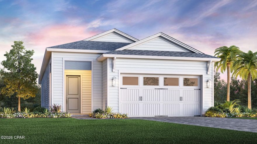 Lot 251. Build to order home. Bellview floor plan with coastal front elevation. Under contract 12/12/2025.