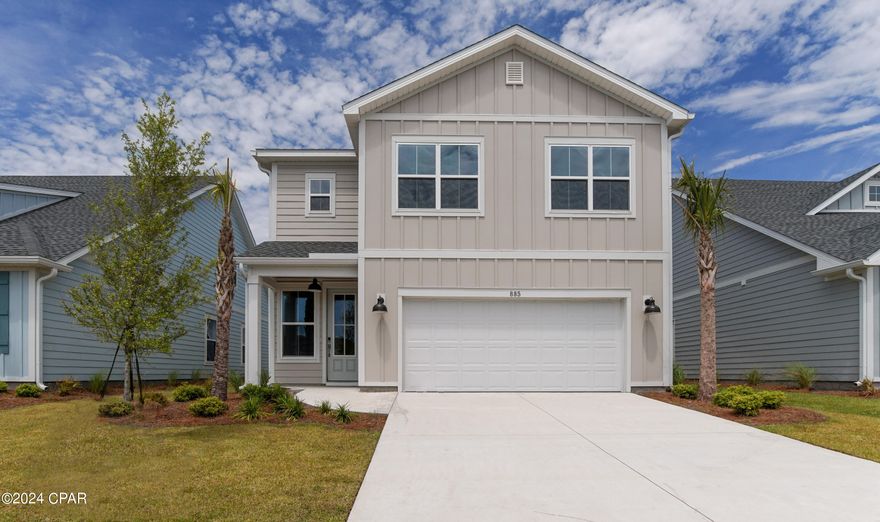 Each of our homes includes 9' high ceilings in the main living area, bountiful natural light, granite/quartz countertops, and innovative technology. Breakfast Point is one of Panama City Beach's most desirable communities just 2.5 miles from the Miller County Pier over the Gulf of Mexico, and a safe walk through the neighborhood to Breakfast Point Academy. At Grove Park and Paseo Park you can enjoy the community's biking and walking trails.