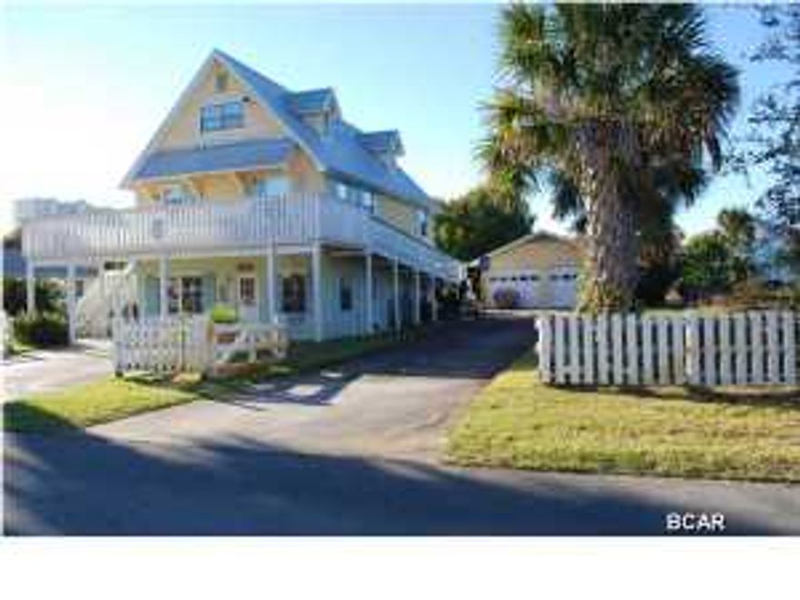 Hummingbird by the Sea is appropriately named as your dreams will take flight here just three blocks from the sandy white beaches of the Gulf of Mexico. Nestled in the coastal community of Bid-A-Wee with its golf cart friendly streets, private dune walkovers, and dedicated beach, this home is exactly what beach living is all about. The home sits in the center of a double lot giving plenty of space between your friendly neighbors. After enjoying a day on the beach scoot home for a cool dip in the saltwater pool or take advantage of a true outdoor shower with hot water, shaving mirror and bench. Enjoy the views while dining from the wrap around deck or swing in the shade taking all your cares away. This coastal home is loaded with charm and offers three bedrooms, two and a half baths.