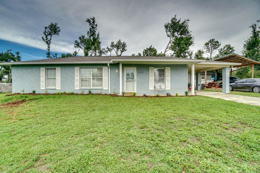 3 bed, 2 bath home with one currently used as an office. This home charms for the homeowner looking for a peaceful location just slightly out of town. Front door enters into the living room with open floorplan allowing view of the dining space, french doors to the backyard and bar. The large living room and brand new open kitchen is a great area for hosting friends and family. The kitchen features butcherblock counters, tiled backsplash, stainless appliances and pantry. The master suite is spacious and features a walk in closet plus private bath with a double vanity, butcher block counter and shower/tub combo. The two additional bedrooms share a bathroom with single vanity and shower/tub combo. Also includes a large pole barn and 25 x 40 shop with secondary driveway for convenience.