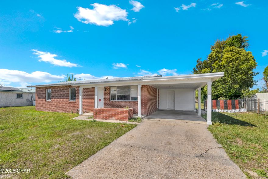 RECENTLY RENOVATED | UPDATED KITCHEN | OVER 1/4 ACRE WITH NO HOA

5009 Kendrick Road is located in Callaway, Florida within the greater Panama City, Florida area, offering convenient access to nearby shopping, dining, and daily essentials.
Brick home featuring recent renovations and a clean, functional layout. The kitchen has been fully updated with brand new shaker-style soft closing cabinets, stainless steel appliances, and granite countertops. Additional interior updates include LVP flooring throughout and interior paint.

The layout includes 3 bedrooms and 2 bathrooms, along with a separate laundry room with washer and dryer included. An enclosed Florida room adds flexible space that can function as a bonus room, office, or additional living area depending on use.

Exterior features include a metal roof, covered carport, and a fenced backyard situated on just over a quarter-acre lot. No HOA restrictions.

All information is deemed reliable but not guaranteed; buyer to verify if important.