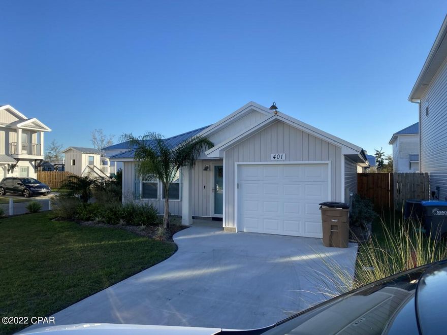 Great home in the Callaway area.  2019 Construction on a corner lot with nice fenced back yard area.  This home features a fantastic great room with vaulted ceilings, island kitchen, and hard surface flooring. The master bedroom has a tray ceiling with sliding glass door leading to back yard, and the master bathroom features double sink and walk in closet.  Only minutes from shopping and dining as well as just a short drive to Tyndall Air Force Base.