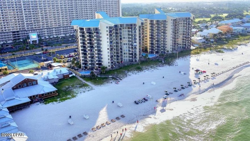 The Sunbird is a mid-rise condo property (only 12 floors each tower) that offers the security of a gated community, 3 gulf front pools and a tennis court. This unit has gorgeous coastal views looking eastward down the coastline and is located on the quieter side of the development. Sunbird is planning extensive renovation projects in the near future this is your opportunity to get in on the pre- improved pricing . Please have your agent provide you with the letter from the  Association that  gives the project details.