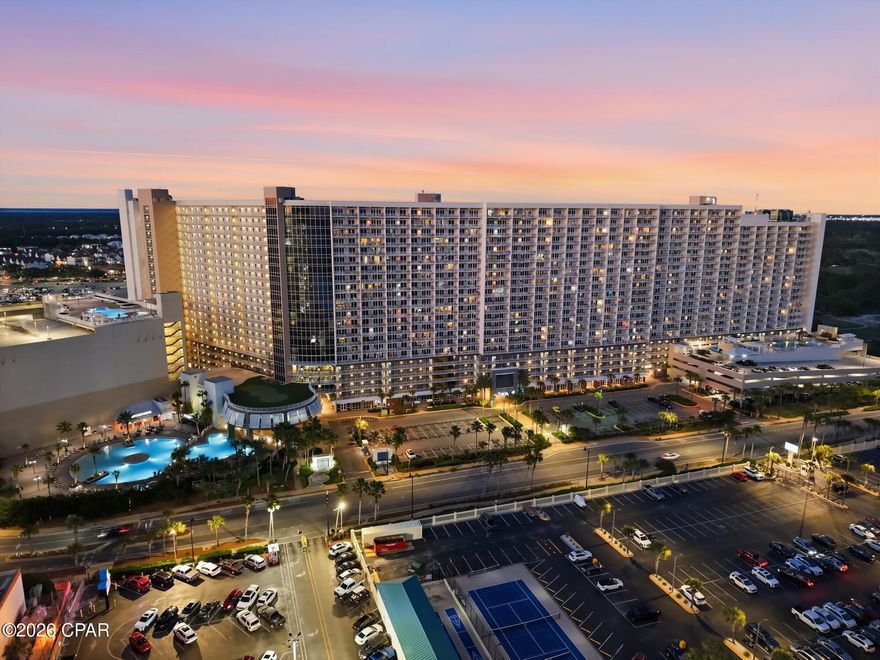 This 1 bedroom unit in Laketown Wharf has had a 'Consistent and Steady' STR history that has proven to bring back its guests every year. It has built a reputation based on integrity, valued hosting, and quality history.  This unit is not new to the STR market so any investor that looks to purchase unit 305 will have a portfolio based on years of rentals.  The STR income has been steady.  Unit 305 is turn-key, is fully stocked, and comes fully furnished.  Overlooking the lake and the pool, the sunsets bring out the best in the view.  Located on the third floor, wait times for elevators are short, stairs are easily accessible as they are near the unit, and it is an end unit so traffic is quiet in this location of the premises.  NO long wait times which is an added bonus in the complex.  Located in the East building, the condo is close to all the amenities, restaurants, and entertainment.  This unit comes with two assigned parking spots in the East garage.  This condo was partially remodeled after the current owner purchased it. New furnishings throughout.  Please see video tour in the video section of the listing for the full effect.  Laketown Wharf offers its own private beach access for its guests.   On site, all amenities include 5 unique pools, a fitness center, a mini golf course, restaurants and shops, and 52,000 square feet of a lakefront boardwalk with gated 24-hour roving security. Unit 305 is priced to sell!