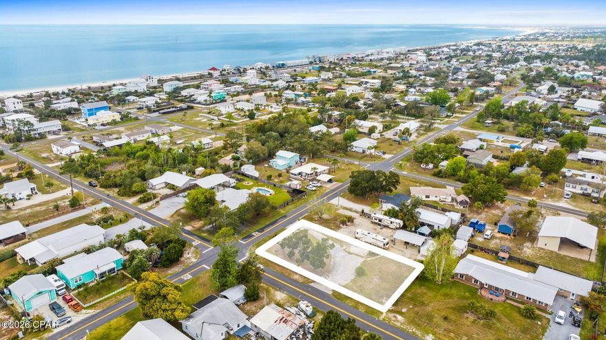 Seize this rare opportunity to own a 0.26-acre buildable lot just two blocks from the pristine shores of the Gulf of Mexico in the heart of Port St. Joe, Florida. Situated along the legendary Forgotten Coast, this quarter-acre parcel is perfectly positioned for a custom beach house, vacation rental, mobile home, or tiny home -- and best of all, no flood insurance is required, making your build and ownership costs more attractive from day one.
Enjoy everything this iconic coastal community has to offer right outside your door -- pet-friendly beaches, world-class shelling, fresh Gulf seafood, and stunning sunsets that never get old. Boat ramps are within 6 miles, a grocery market just 4 miles away, restaurants and shopping within walking distance, and the charming downtown Port St. Joe scene only 8 miles out.
Undeveloped coastal lots at this proximity to the water are becoming increasingly scarce in Gulf County. Whether you're building for personal use, investment income, or resale, this is the kind of ground-floor opportunity that doesn't stay available for long. Utilities will need to be connected to the lot -- buyer to verify availability and costs. All measurements deemed reliable but not guaranteed; buyer to independently verify.