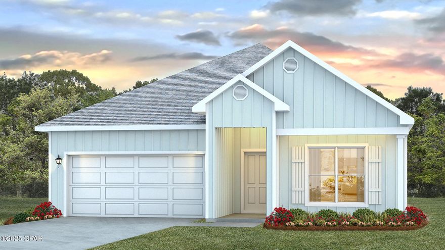 Welcome to 153 Dama Del Mar Way, a new home at serene Caballeros Estates at Hombre in beautiful Panama City Beach, Florida. This single-family floor residence is tailored perfectly for those seeking a primary or secondary home and offers an inviting blend of modern design and cozy living spaces. 

  

As you step inside the Rhett floor plan, you will find a bright entry hall that unfolds into a generously sized living area, where natural light pours in creating an inviting atmosphere. The heart of the home, an expansive kitchen, has a practical center island, perfect for meal prep and casual dining. With plenty of cabinetry and a large corner pantry, storage will never be a concern. Entertaining is a breeze with the kitchen's seamless flow into the living and dining areas, ensuring you're never far from the conversation. The primary bedroom, a sanctuary of privacy, features a spacious ensuite bath complete with a dual sink vanity, separate shower, and indulgent soak tub, alongside an ample closet. 

  

The home's three additional bedrooms, each with substantial closets, share a full bathroom equipped with a shower-tub combo. A large laundry room off the entry hall adds to the home's practicality. Additionally, the two-car garage provides ample space for vehicles and storage. Outside, the covered entry and back patio offer the perfect backdrop for alfresco relaxation or dining under the Florida sky. With its thoughtful design and attractive features, 161 Dama Del Mar Way is the ideal setting for making lasting memories.