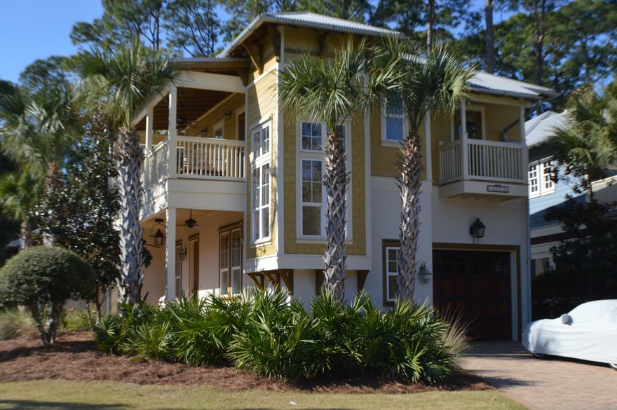 This stunning home was custom built in 2005 with multiple custom upgrades. Cabinets are custom solid maple throughout the kitchen, to solid oak in the separate office area. Kitchen appliances are all Dacor, Sub Zero 650 refrigerator and the countertops are granite. The home has a unique surround sound system; Great room has a natural gas fireplace with remote control; Solid 3/4 red oak hardwood floors throughout; Master suite has two walk in closets and an oversized shower with two heads. Solid core 8’ interior doors in home and upgraded Emteck door hardware throughout. Kohler fixtures; power assisted Kohler toilets; 2 Lennox 14 SEER HVAC systems with extended warranty, 25 yr. metal roof; gas lanterns;  Generac Natural gas back up generator; gutters all around; sprinkler system on separate meter; central vacuum system; home wired throughout for phones, internet & cable. . "SmartHome" features, control & monitor from any smart phone This home is built for enjoyment and easy living. Large front porch with fountain as you enter and another very large balcony upstairs. This home is a must see with so many extra features and upgrades, you don't want to miss it! Martinique has walking trails, a pool and is within walking distance to several great restaurants, and also you can store/dock your boat at the marina across the street and walk to it! This is a Gated community.