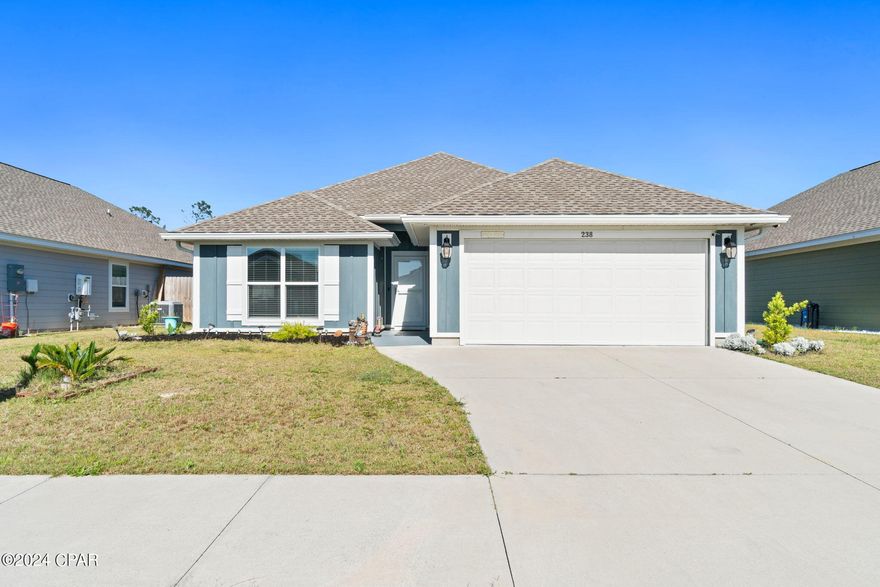 MOTIVATED SELLER 

Welcome to your new sanctuary! This Truland-built beauty features 4 bedrooms, 3 full baths including 2 en-suites, each thoughtfully designed for comfort and style. Embrace modern living with the open concept floor plan and high-end finishes throughout. Situated just minutes from Tyndall Airforce Base, this home offers a tranquil retreat with pond views and conservation land. Step outside to unwind on the screened back porch or enjoy community amenities like the pool. Don't miss out on this perfect blend of luxury and convenience - make this dream home yours today!