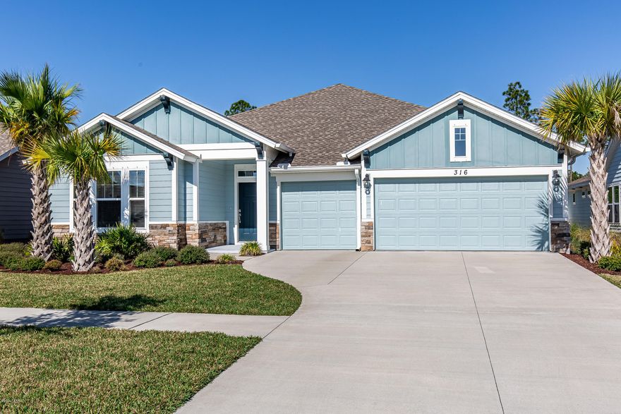 CURRENTLY UNDER CONTRACT, SELLER ACCEPTING BACKUP OFFERS. Enjoy a stunning open concept with beautiful views of the conservation area (no neighbor behind) from this gorgeous, David Weekley built home.  One of the additional bedrooms even has its own private bathroom...perfect for the teenager or guests. The master suite is impressive with a large bedroom, oversized ''super-shower'' and huge walk-in closet. The amazing kitchen is the highlight of the open concept with beautiful cabinets and loads of counter space. Enjoy peaceful views of nature with no neighbor behind you and plenty of natural light coming in. Close to one of Breakfast Point's many parks, you can walk to Breakfast Point Academy or take a quick ride to the front of the neighborhood for loads of conveniences. Depot, restaurants and much more. Make an appointment to see this one today before this one goes away.