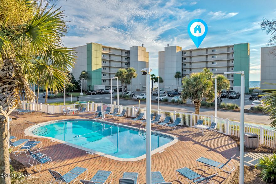 CURRENTLY UNDER CONTRACT, SELLER ACCEPTING BACKUP OFFERS

Desirable ground floor unit in this very PRIVATE GATED COMMUNITY. Exquisite views of the gulf from the living-room and master bedroom and from the wrap-around ''living room'' balcony of this 3 bdrm, 3 bath flat. Pinnacle Port is a private, gated resort, offering luxury and comfort right on the Gulf of Mexico. Enjoy the serene atmosphere of both Lake Powell (one of the few due lakes of the world) and the Gulf... right outside your door! The property has many amenities to keep your family busy when not on the beach: 2 pools, a sauna, tennis courts, grills, a picnic area, shuffleboard, fishing docks, an exercise room, and wifi. Canoes, kayaks, stand-up paddle boards and a paddle boat may also be rented at adjacent Camp Helen State Park.
