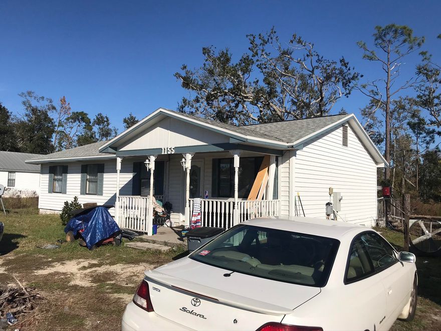 4 Bedroom 2 bath house with new roof. House suffered hurricane damage and was gutted. Sold as is.