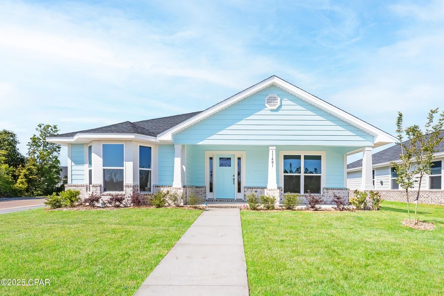 East Bay has arrived! Our 2101 floor plan offers 3 bedrooms, 2 baths. The price includes granite countertops, CoreTec Pro Plus flooring, a sprinkler system, and a rear-load two car garage. Come Experience The Difference with Adams Homes! Seller pays closing costs when using one of our preferred lenders. Enjoy Florida's great outdoors by calling this peaceful waterfront community home. From kayaking and fishing, to boating East Bay can accommodate it all. With beautiful intracoastal views this community is just 20 minutes from Tyndall AFB, 37 minutes to Mexico Beach, or a short boat ride to Shell Island.