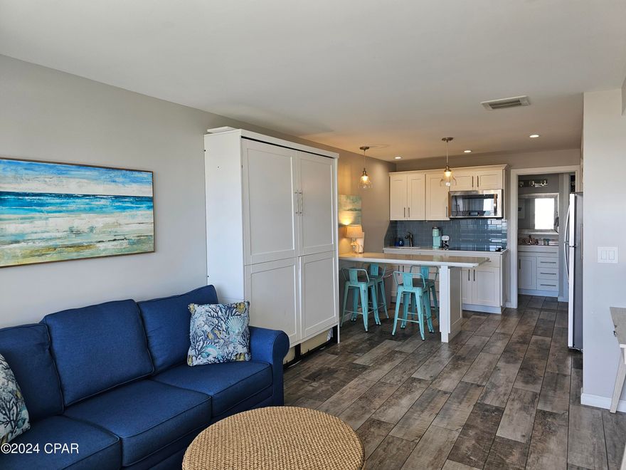 Closest Property to the water! Experience the perfect fusion of history and modern comfort in this fully remodeled historical studio. Nestled in tranquility, this residence seamlessly blends classic charm with contemporary living on the Gulf of Mexico. Revel in the stylish interiors, complete with high-end finishes, and relish the simplicity of a self-contained studio space. Ideal for those seeking a retreat, this historical gem offers a unique opportunity to own a piece of the past while enjoying the comforts of today. Embrace the elegance and charm of this living masterpiece within the walls of your own private sanctuary.