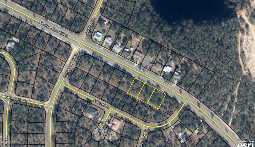 CURRENTLY UNDER CONTRACT, SELLER ACCEPTING BACKUP OFFERS.  Perfect location in Sunny Hills.  These three adjacent lots are perfect for building your new dream home with extra yard space all around. Lots can be purchased separately or in combo as well.