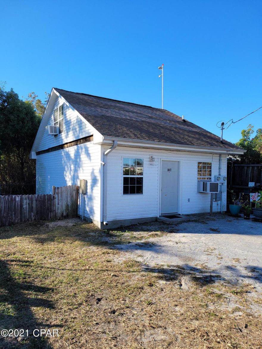 St. Andrews!  Cute 1 bedroom 1 bath open floor plan.  New refrigerator, paint and LVP flooring throughout.  Yard is common area for both tenants and lawn service is included.  Parking for 1 vehicle only!  All Electric with window air/heat.  No W/D hookups or laundry facilities.  W/S/G INCLUDED!