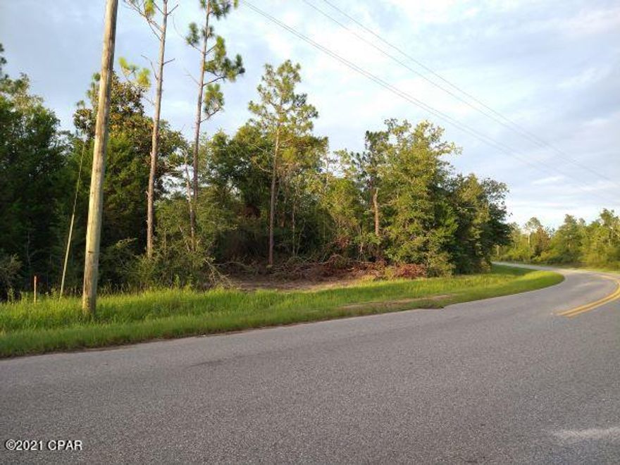 3.01 wooded acres with NO deed restrictions that has been surveyed out of the parent parcel. Located on a paved road. Close drive to Hwy 167 & Hwy 274 which south is Panama City to Beaches and North is to 1-10 & Marianna for close shopping at WalMart & Lowes. The adjoining 2 acres is for sale.  See MLS 714012. The property lines have been cleared. Mobile Homes and farm animals are welcome.  This would be a great weekend retreat or to live full time.