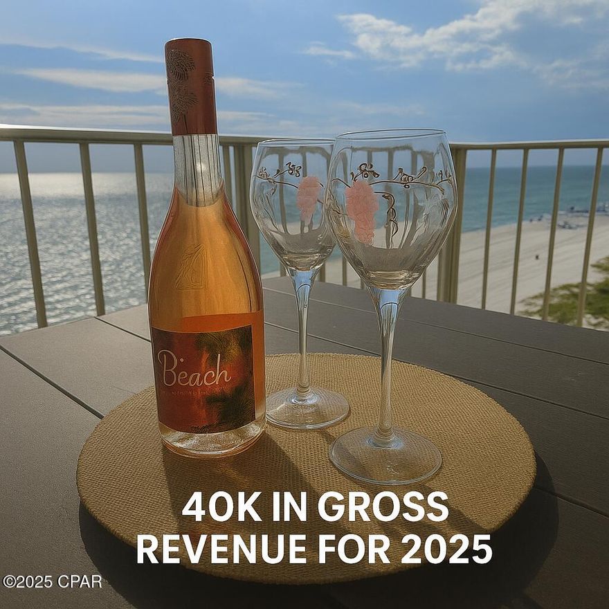 Currently under Contract-Seller will consider Taking Backup Offers
40K in gross rental receipts for 2025!
Gulf-Front Corner in Paradise: Unit 905 at Regency Towers!

Rarely available West-Facing Corner Unit with a gulf front bedroom in the heart of Panama City Beach! Unit 905 at Regency Towers offers an unparalleled coastal living experience with endless Gulf views and stunning sunsets from your spacious balcony.

This beautiful 1-bedroom, 2-bathroom condo (916 sq ft) is a turn-key gem, perfect for your second home, private residence, or a fantastic vacation rental investment.

Highlights Include:

Did we mention the Gulf-Front Bedroom? 
Wake up to the emerald water views!

Prime Corner Location: Extra window provides abundant natural light in the living area.

Designer Upgrades: Beautiful custom vanities and tile work, and a luxurious waterfall quartz countertop in the kitchen.

Investment Ready: Highly desirable location in a popular resort.

Peace of Mind: Milestone Inspection is complete—no phase 2 required!

Regency Towers Resort Amenities:

Enjoy the best of resort-style living with two extra-large swimming pools (one heated year-round), a poolside tiki bar, billiards room, community room, and fitness center.

Location, Location, Location!

You are just minutes from St. Andrews State Park, Captain Anderson's Marina, and the freshest seafood dining in Northwest Florida.

Don't miss this opportunity for your perfect piece of paradise! Schedule your private tour today.