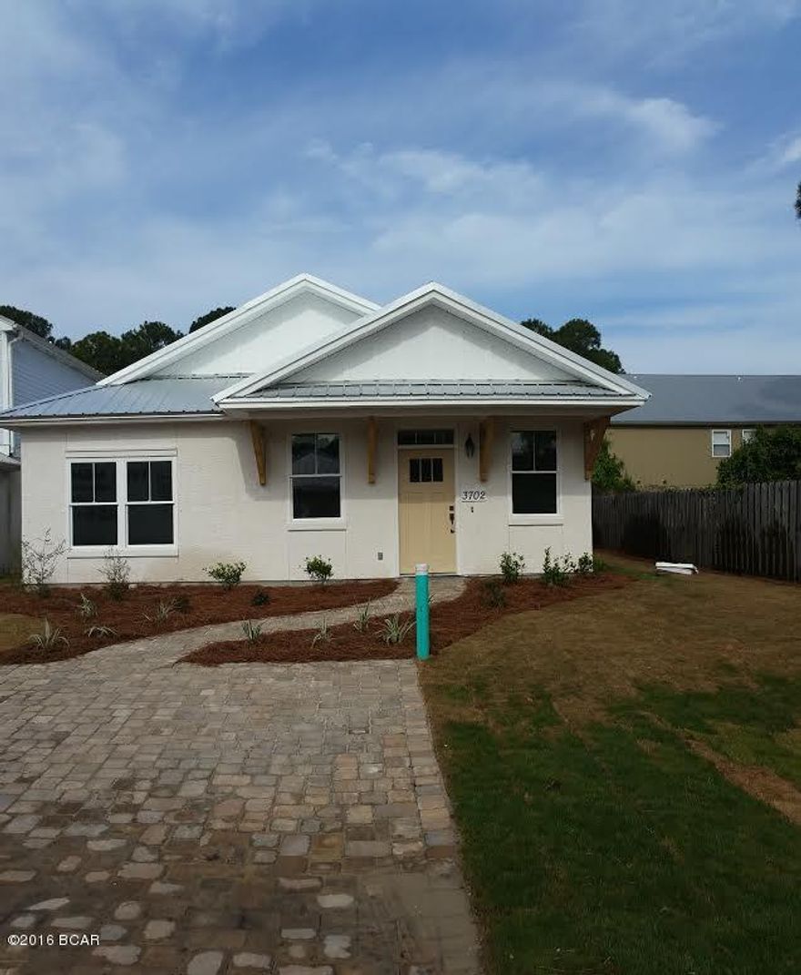 New Construction Rosemary Beach Style homes right here in Panama City Beach. This Stunning home offer 4 bedrooms, Marble Counter tops in Kitchen and Granite in Bathrooms. Homes come with wood looking tile floors and pre engineered wood looking floors. Laundry is on the second floor, Homes are constructed with Stucco and Hardy board siding vinyl trim, all homes have paver driveways and community has a nice BB! area and community pool. Come see this Beautiful community today. Open Daily.