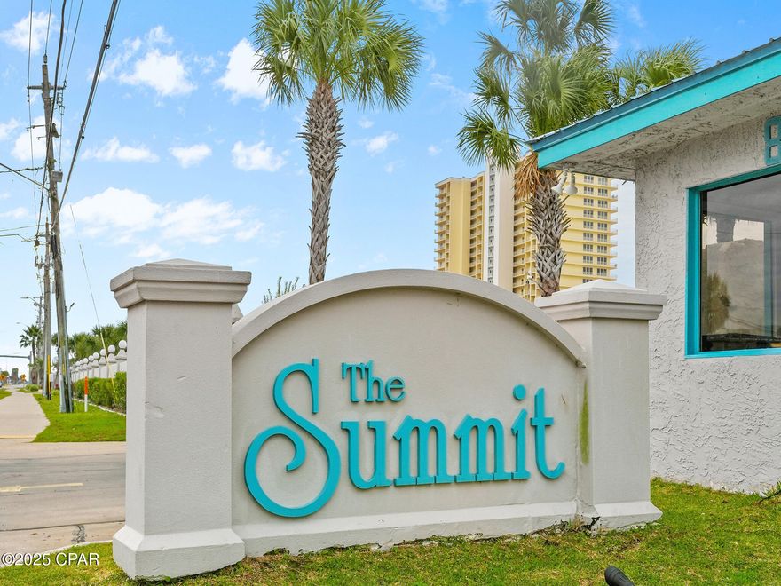 This 1-bedroom, 1.5-bath unit at The Summit delivers exactly what investors want: an unbeatable Gulf view, updated interiors, and a location that's about to explode in value. Step inside to LVP flooring throughout, a bright open layout, and a private balcony overlooking the sugar-white sand and emerald water. It sleeps great, rents easily, and stays booked—exactly what Summit buyers chase.

The Summit is loaded with amenities: two huge beachfront pools, indoor hot tubs, a tiki bar, Bikini Bob's café, tennis courts, fitness center, sauna, game room, on-site security, laundry facilities, and direct beach access. Families, snowbirds, and spring/summer travelers love this place year after year.

Location just got even hotter—Tootsies is being built right next door on Thomas Drive, instantly making this one of the most desirable ''walk-to-everything'' spots on the east end. Between nightlife, dining, the beach, and Summit's proven ROI history, Unit 227 is a no-brainer investment.

If you want a high-demand Gulf-front rental at a price point that still makes sense, this is it.
