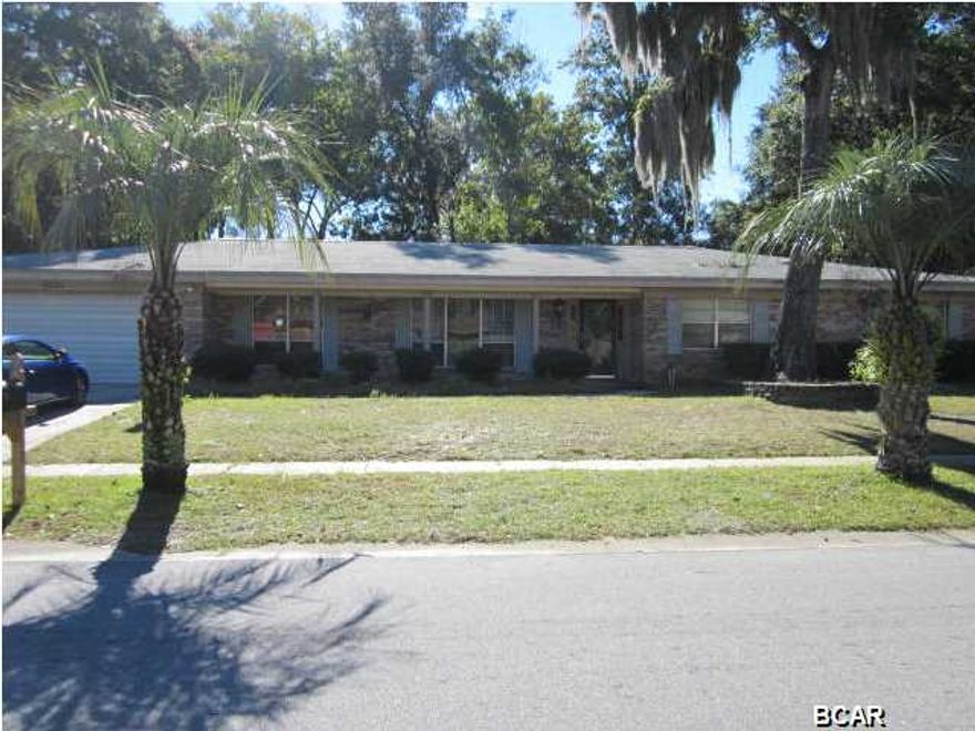 This very spacious, 4 bedroom, 2 bathroom, all brick home is centrally located and close to Tyndall Air Force base. It has a bonus room that could be made into a 5th bedroom or an office off of the kitchen. It will have all new carpet and new interior paint upon move in. Nice fenced in backyard with wood deck.