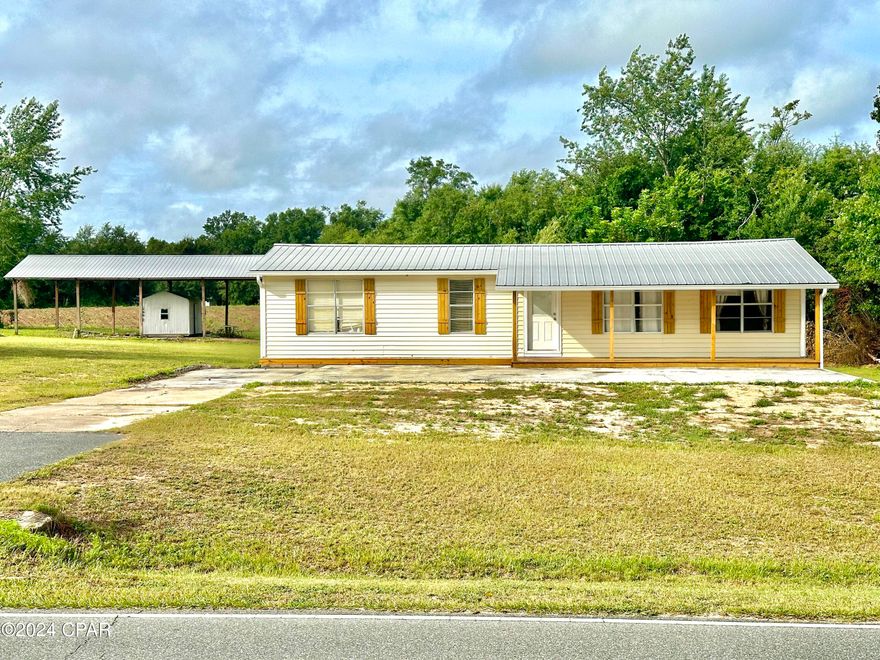 3BR/2BA home on 2.78 acres
24'x48' pole barn
New porches front and back
Paved road frontage