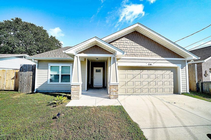 Prepare to be inspired by this custom built masterpiece.  Homes built with this magnitude of craftsmanship and precision are rarely offered in today's market.

Accessibility was job #1 when this home was built, as it is steps from the Gulf of Mexico, and a few minutes drive from Pier Park.

A few of the impressive construction finishes of this home include: large open floor plan, brick-layed 12''x24'' tile floors throughout, newer carpet in bedrooms, 9' ceilings with 12' vaulted ceiling in great room and master, large walk-in master closet, and HardiPlank cement fiber board exterior siding, custom stone and word work on the front of the home, stainless range, dishwasher and microwave included and 42'' upper kitchen cabinets.  The owner built a brand new 8 foot high fence in the backyard, new patio, and upgraded security system.  

Notable interior features include tile floors in the main living areas, newer carpet in the bedrooms, granite counter tops in the kitchen and bathrooms,  a gourmet kitchen with a spacious center island, and custom blinds. Boasting three bedrooms and two full bathrooms there is plenty of space for the family. 
In addition, there is an oversized two-car garage.


Everything in this home is less than five years old including the roof, HVAC system, plumbing, electrical, hot water heater - as construction was recently completed in late 2013.


You will be awestricken when you see the meticulous maintenance and care from the current owner - no expense was spared when providing best-in-class finishes and components for this one-of-a-kind, rare gem of a home!

Schedule your appointment now, and Welcome Home to your New Paradise!