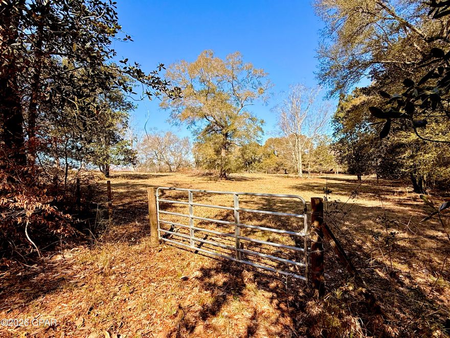 Paved Road Frontage buffered by Trees for privacy. This 10ac parcel is PERFECT for your next Home and/or Hobby Farm. Mature Majestic Oaks present this primarily open land in an inviting light for your home and wildlife. The gently sloping elevation adds character on this 100% upland tract.