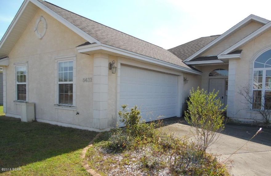 Great fixer upper in Cherokee Heights.  Home features 3 bedrooms 2 full baths, covered back patio, and double car garage. Property is conveniently located to Panama City , hospitals, doctors, shopping , and entertainment. Make your private showing appointment today. Home sold as-is.**Prior to seller receipt and approval of the full title package from foreclosure, title to the property will be conveyed by a quit claim deed**